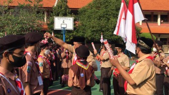 Pengenalan Siswa Baru, MPLS di SMPN Sidoarjo Ditutup dengan Berkemah