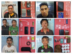 Beroperasi di Jombang, 7 Tersangka Narkoba Kini Dikerangkeng