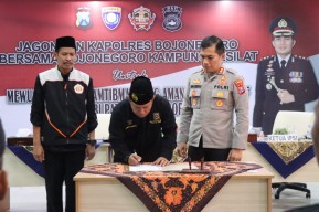 Jogo Bojonegoro, Kapolres Gelar Jagongan Kamtibmas Bareng Pendekar