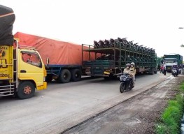 Ada Pengecoran, Berikut Jalur Alternatif Jalan Raya Duduksampeyan Gresik Untuk Menghindari Kemacetan