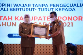 WTP 10 Kali, Bupati Sugiri : Ini Kerja Keras Bersama