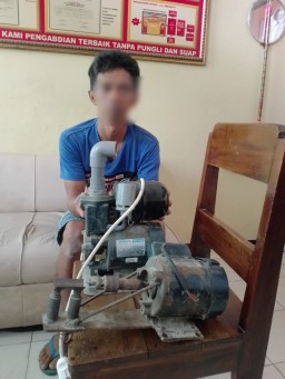 Sempat Sumbunyi, Pencuri Dinamo dan Pompa Air Dibekuk Polisi