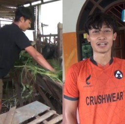 Liga 2 Berhenti, Pemain Gresik United Ini Membantu Orang Tua Rawat Ternak