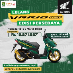 PM Honda Jatim Lelang Honda Vario 160 Modif Spesial Persebaya, Ini Cara dan Syarat Untuk Ikut