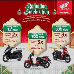 Ramadhan Salebration, Beli Matic Honda Potongan Hingga 3x Angsuran