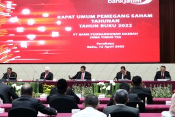 RUPS Bank Jatim Setujui Bagi Dividen Rp797 Miliar