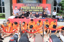 Hanya 10 Hari, Polres Gresik Ringkus 21 Maling Motor dan Pelaku Curat