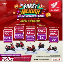 Hemat di Bulan Mei, Manfaatkan Potongan Tenor hingga 3 Kali untuk Motor Matic Honda