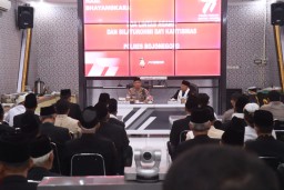 Sambut Hari Bhayangkara ke 77, Polres Bojonegoro Gelar Doa Bersama Lintas Agama dan Silaturahmi Da'i Kamtibmas