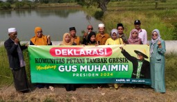 Komunitas Petani Tambak Gresik di Kecamatan Duduksampeyan Dukung Gus Muhaimin Maju Capres 2024