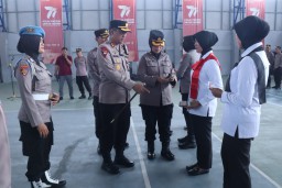 Kapolres Bojonegoro Lakukan Inspeksi Puluhan Polwan Untuk Gaktibplin