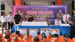 Operasi Tumpas Narkoba, Polres Gresik Gulung 31 Tersangka