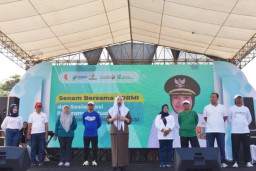 Pemkab Bojonegoro Sosialisasi Program MP-ASI, Ajak Ribuan Warga Senam Bersama