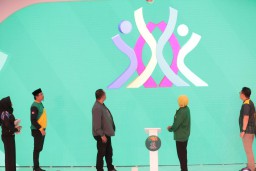 Kick Off Maskot dan Logo Porprov VIII Jatim 2023, Khofifah Tekankan Jaga Sportivitas dan Fairplay