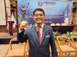 Muscab Kedua Peradi Gresik, Kukuh Pramono Budi Kembali Terpilih Aklamasi