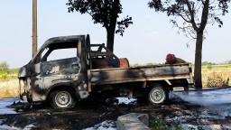 Polres Bojonegoro Beberkan Mobil Muatan Solar Yang Terbakar, Ternyata Bukan Milik Anggota