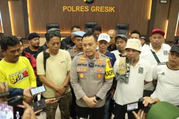 Presidium Nasional Suporter Sepak Bola Indonesia silaturahmi bersama Kapolres Gresik Usai Ricuh di Gejos