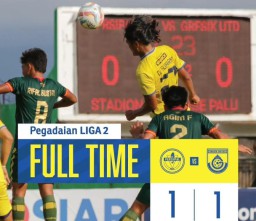 Full Time, Persipal Palu vs Gresik United Berakhir dengan Skor 1-1, Laskar Joko Samudro Gagal Promosi Liga 1