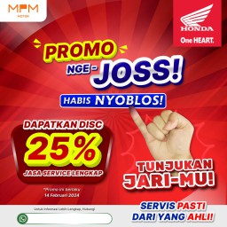Besok, Service Motor Honda Diskon 25 Persen Jasa Servis, cuma AHASS MPM Motor Jatim & NTT