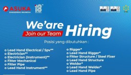 Ada 13 Lowongan Kerja di PT Asuka Engineering Kabupaten Gresik, Minimal SMK dan Diutamakan Warga Gresik
