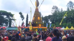 Terjang Panas Terik Matahari, Ribuan Warga di Jombang Rela Berebut 2.024 Buah Durian