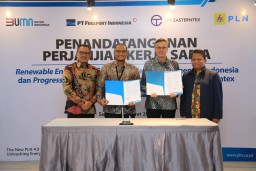 Freeport Indonesia dan PLN Teken Perjanjian Jual Beli Sertifikat Energi Terbarukan
