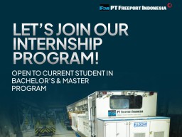 PT Freeport Indonesia Buka Program Magang, 37 Program Studi Hingga Agustus 2024