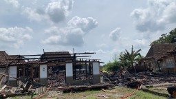 Ditinggal Panen Padi di Sawah, 7 Rumah di Bojonegoro Terbakar