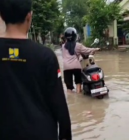 Air Bengawan Solo Bojonegoro Meluap di Pemukiman Warga Hingga Persawahan