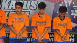 Keroyok Pengunjung Warkop di Wonoayu, Lima Pendekar Silat Diringkus Polisi