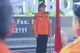 Saat Apel Hari Kesiapsiagaan, Pj Bupati Bojonegoro Tekankan Tindakan Cepat, Aman, dan Akurat dalam Penanggulangan Bencana