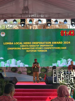 Maman Mulyana, Anggota Pokdarwis Binaan  PT Smelting, Jadi Finalis Local Hero KLHK