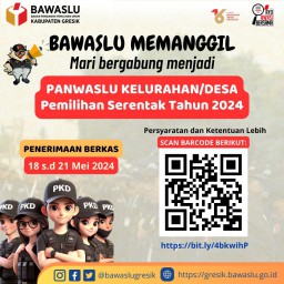 Bawaslu Gresik Buka Ratusan Lowongan Pengawas Desa Pilkada 2024