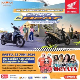 Hari ini, All New Honda BeAT Bakal Dilaunching di Malang. Dimeriahkan Berbagai Hiburan dan Tetsride Berhadiah.