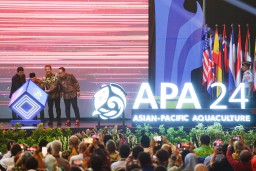 Dampingi Wapres RI Membuka Asian Pacific Aquaculture (APA) 24, Pj. Gubernur Adhy Sebut Aksi Nyata Kolaborasi Wujudkan Ekonomi Biru di Sektor Kelautan dan Perikanan