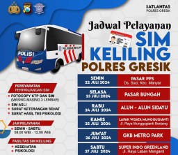Jadwal Layanan SIM Keliling Minggu Ini di Gresik, Siapkan Berkasmu
