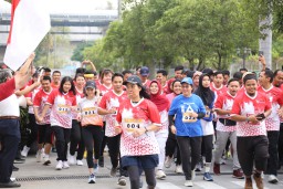 Ratusan Karyawan Bogasari Lari 5 Km Rayakan HUT ke-79 RI