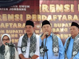 Pendaftaran Pencalonan Ditutup, Head to Head Pasangan Mundjidah-Sumrambah dan Warsubi-Salman di Pilkada Jombang 