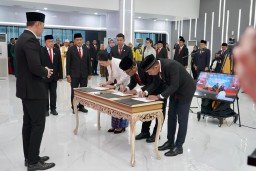 Lantik 67 Pejabat Struktural dan Fungsional, Menteri AHY Harapkan Jajaran Kementerian ATR/BPN Bangun Semangat Integritas