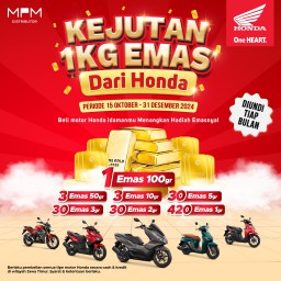 Kejutan Istimewa Pembelian Honda: Dapatkan Kesempatan Menangkan Total 1 Kg Emas!