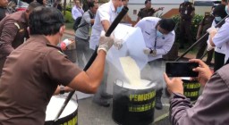 Barang Sitaan Narkotika di Jombang Dimusnahkan, Nilainya Miliaran Rupiah