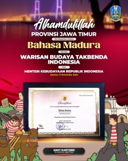 Pemprov Jatim Raih Sertifikasi 13 Warisan Budaya Takbenda Indonesia dari Kemenbud RI