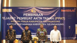 Komitmen Berantas Mafia Tanah, Kantah ATR/BPN Tulungagung Gelar Pembinaan PPAT