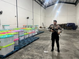 Polres Gresik Perketat Pengamanan Gudang Logistik Pemilu 2024