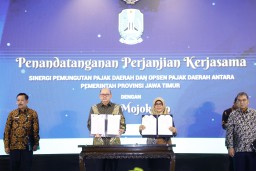 Optimalisasi PAD, Pemprov dan Pemkab/Kota se-Jatim Kerja Sama Sinergi Pungutan Pajak Daerah dan Opsen Pajak Daerah