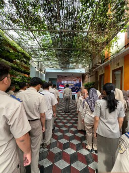 Upacara Rutin, Kantah ATR / BPN Tulungagung Ajak Pegawai Tingkatkan Pelayanan kepada Masyarakat
