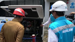 PLN Uji Coba Operasikan Pembangkit Listrik Tenaga Gas Hidrogen Pertama di Indonesia