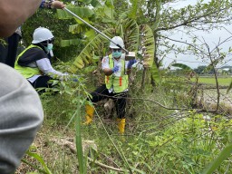 DLH dan Polres Bojonegoro Kembali Lakukan Pengecekan Dugaan Limbah di Perusahaan Migas