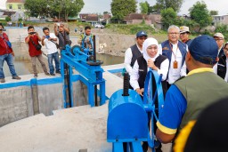 Resmikan DAM Boreng, Gubernur Khofifah: Upaya Pulihkan Produktivitas Pertanian, Wujudkan Ketahanan Pangan