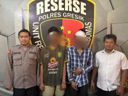 Gagal Curi Motor di Gresik, Dua Pemuda Surabaya Bonyok Dihajar Warga